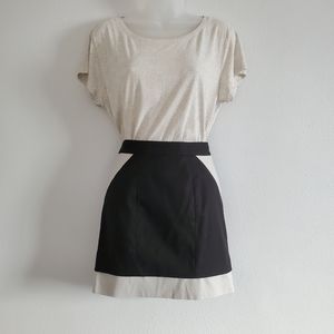 Black & Tan Mini Skirt - US 9